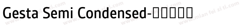 Gesta Semi Condensed字体转换